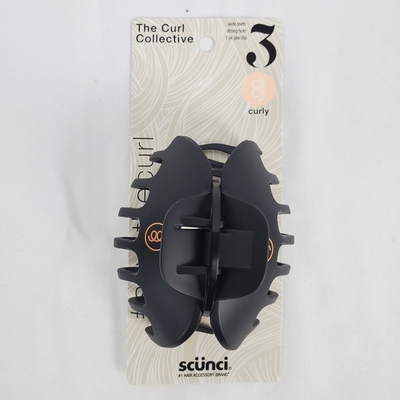 Scunci Wide Teeth Jaw Clip ( 1 piece ) The Curl Collective Strong Hold Curly 1pc - Picture 1 of 4
